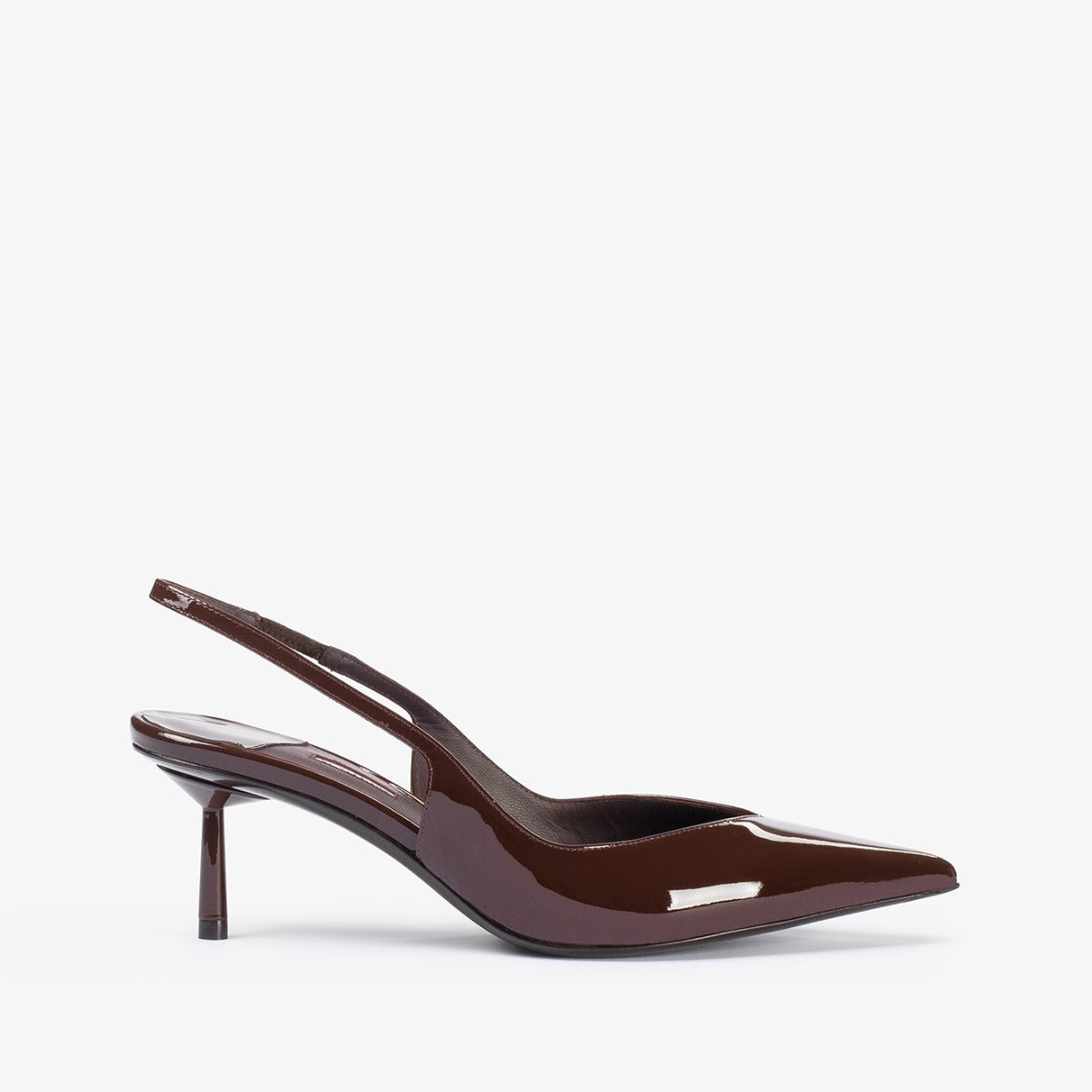 VIVIENNE SLINGBACK 60 mm DARK CHOCOLATE | Le Silla