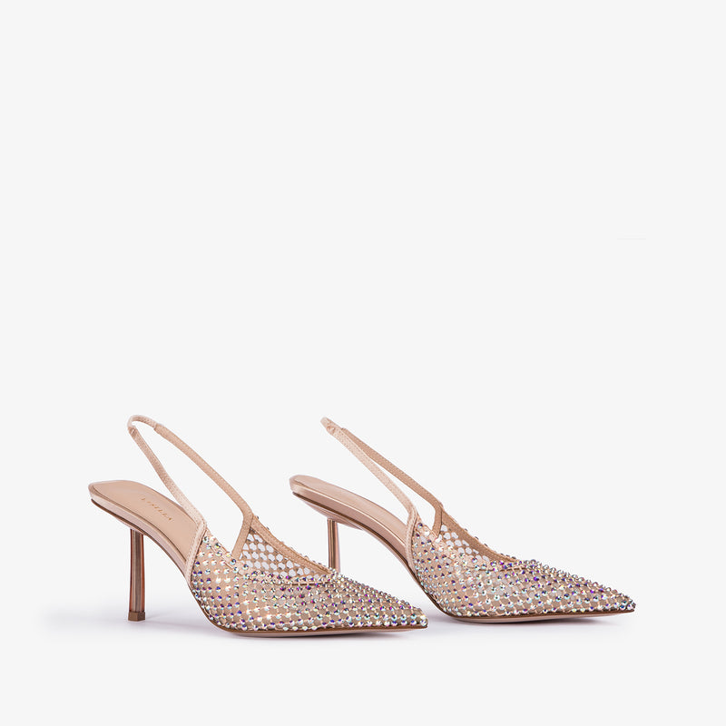 GILDA SLINGBACK 80 mm - Mid Heel Slingbacks | LE SILLA 