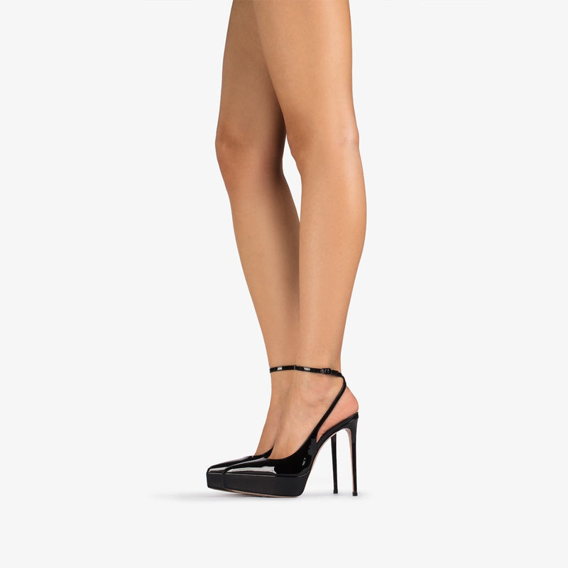 SLINGBACK UMA 140 mm - Slingbacks à plateforme | LE SILLA 