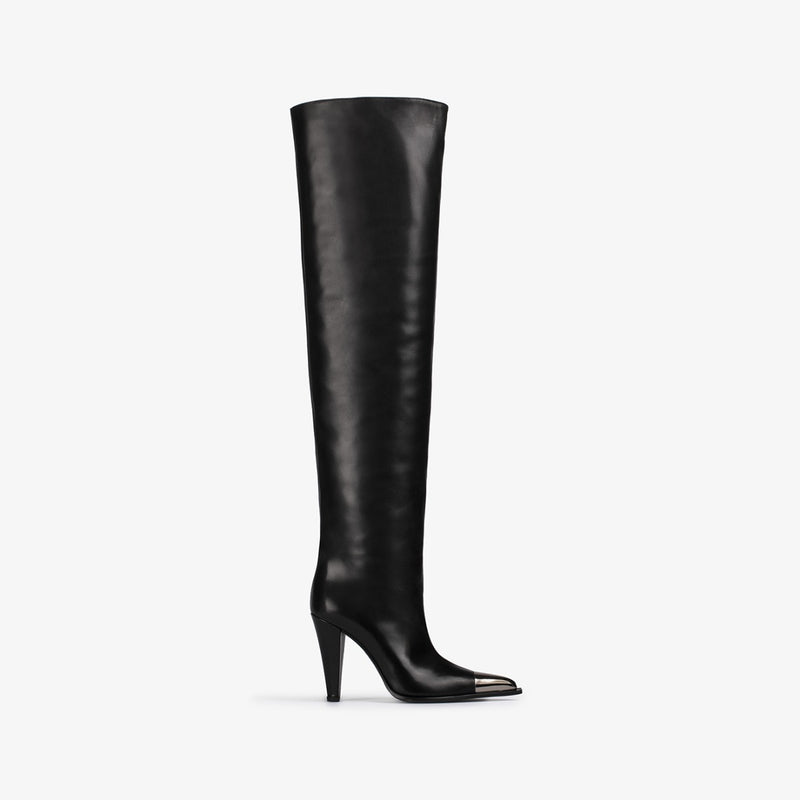 TESS THIGH-HIGH COWBOY BOOT 110 mm - Cowboy Boots | LE SILLA 