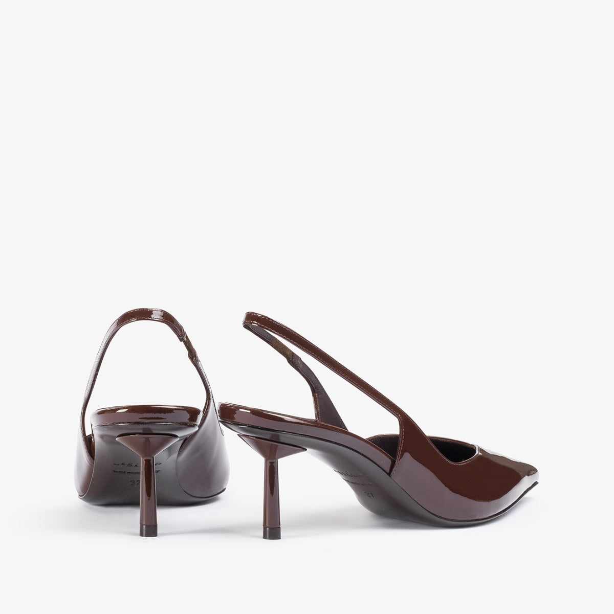 VIVIENNE SLINGBACK 60 mm DARK CHOCOLATE | Le Silla
