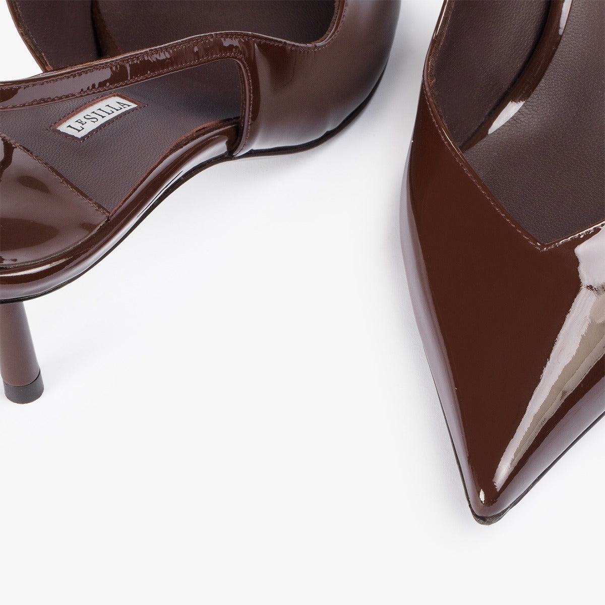 VIVIENNE SLINGBACK 60 mm DARK CHOCOLATE | Le Silla