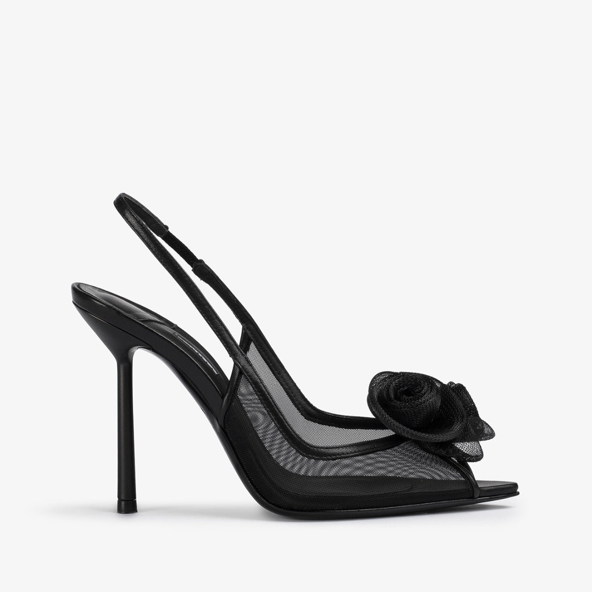 ROSE SLINGBACK 110 mm BLACK | Le Silla