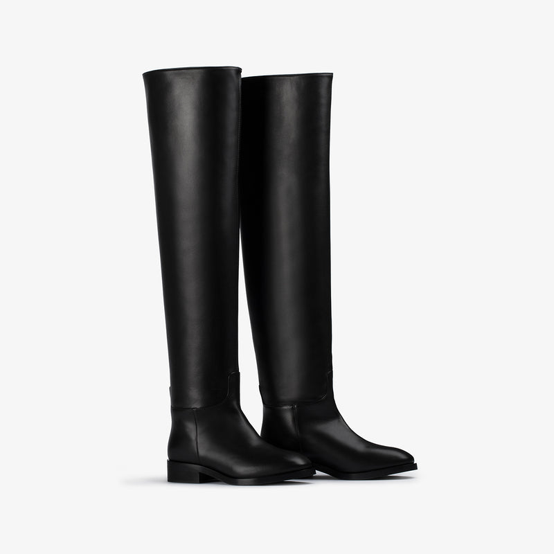 CHARLOTTE THIGH-HIGH BOOT - Shoes | LE SILLA 